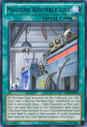 Machine Assembly Line (Blue) [DL16-EN014] Rare (ONLINE ORDER ONLY)