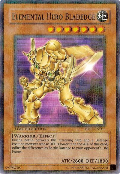 Elemental Hero Bladedge [MF03-EN005] Parallel Rare (ONLINE ORDER ONLY)