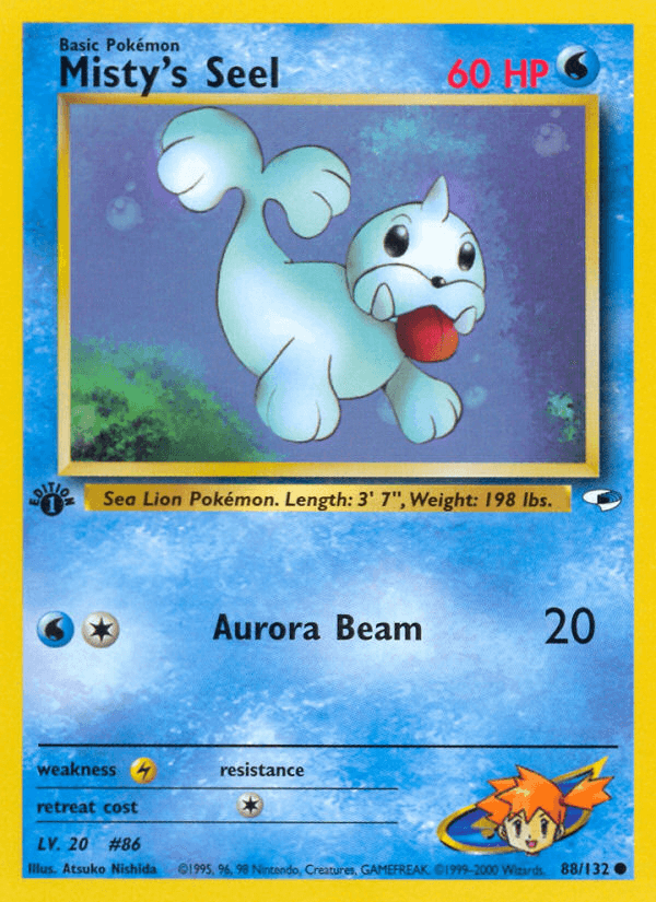 Misty's Seel (88/132) [Gym Heroes 1st Edition] (Online Only)