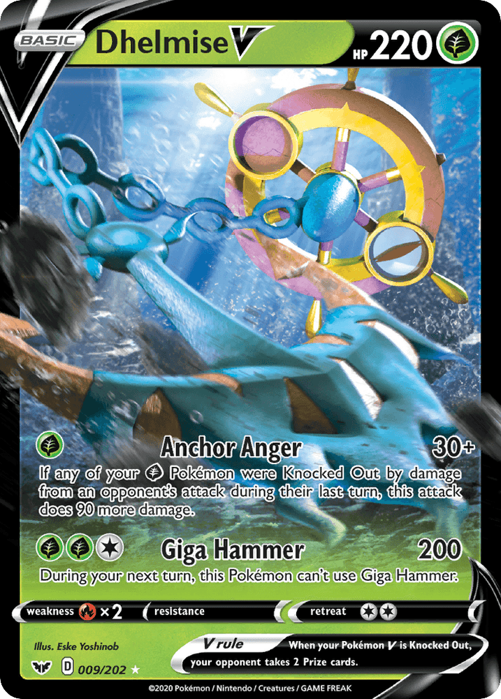 Dhelmise V (009/202) [Sword & Shield: Base Set] (Online Only)