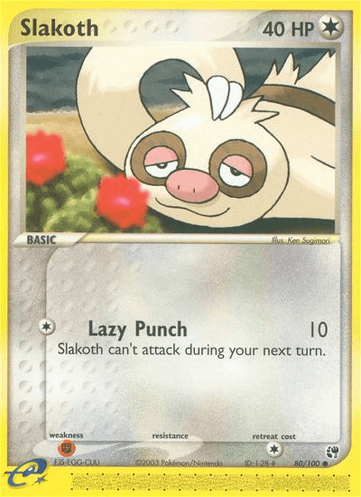 Slakoth (80/100) [EX: Sandstorm] (Online Only)