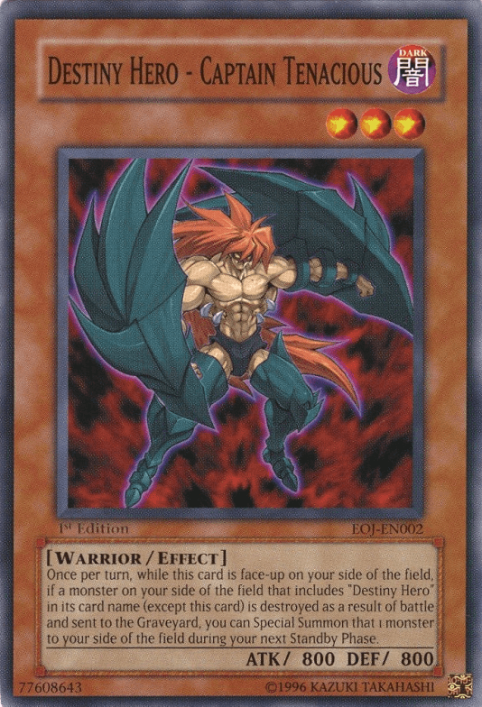 Destiny Hero - Captain Tenacious [EOJ-EN002] Common (ONLINE ORDER ONLY)