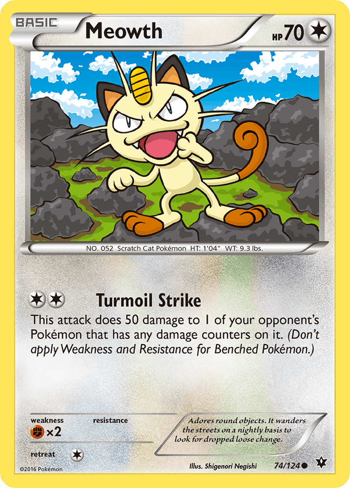 Meowth (74/124) [XY: Fates Collide] (Online Only)