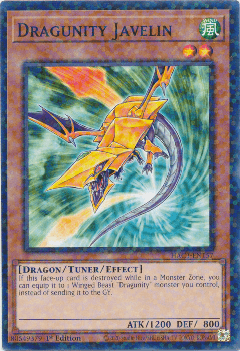 Dragunity Javelin (Duel Terminal) [HAC1-EN157] Common (ONLINE ORDER ONLY)