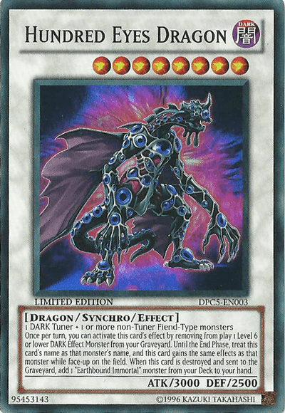 Hundred Eyes Dragon [DPC5-EN003] Super Rare (ONLINE ORDER ONLY)