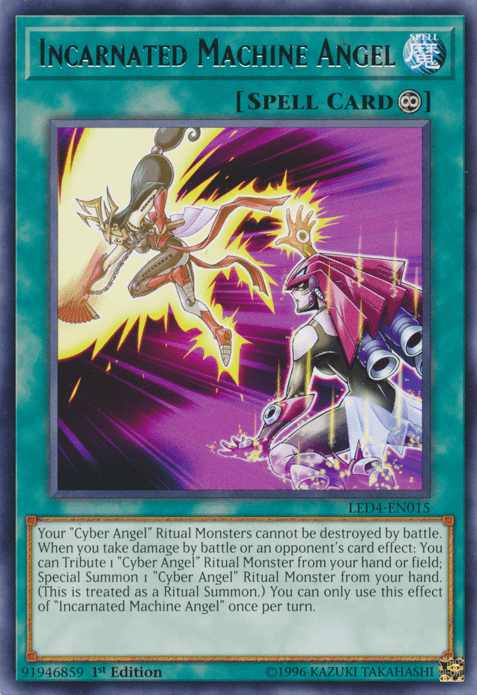 Incarnated Machine Angel [LED4-EN015] Rare (ONLINE ORDER ONLY)