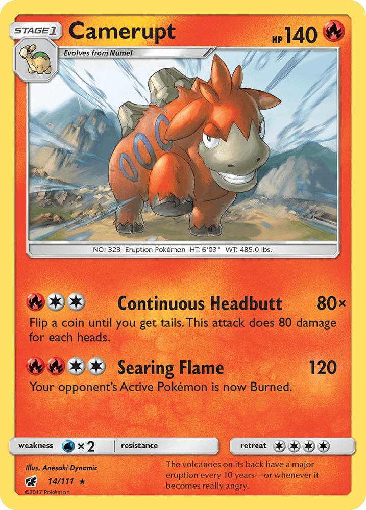 Camerupt (14/111) [Sun & Moon: Crimson Invasion] (Online Only)