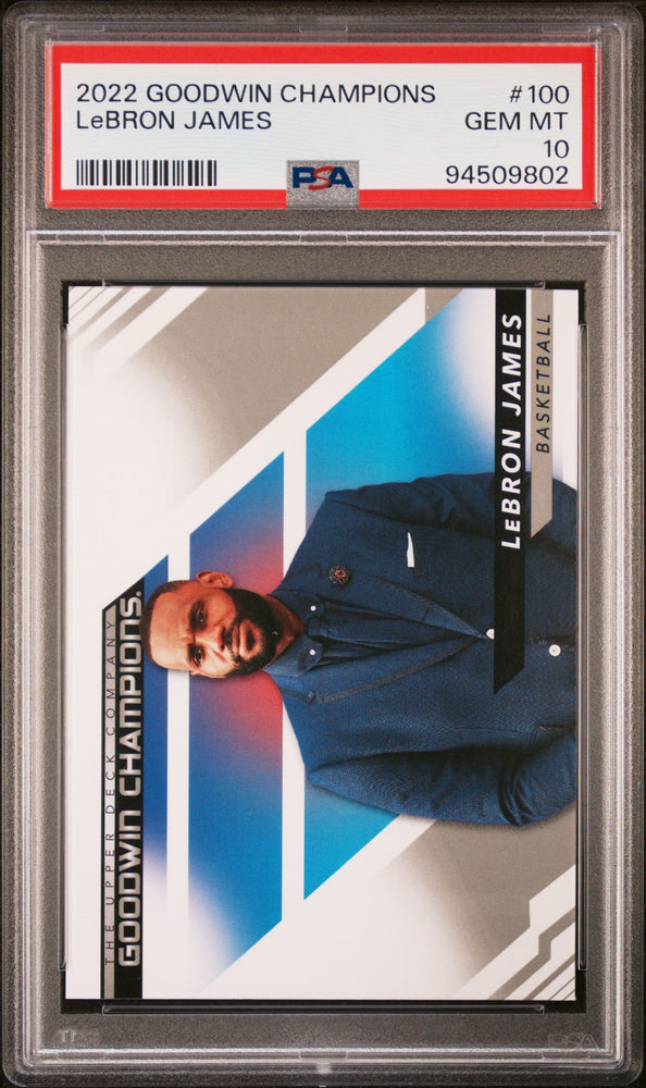 2022 UPPER DECK GOODWIN CHAMPIONS LeBRON JAMES  #100 - PSA 10 (Online Order Only)