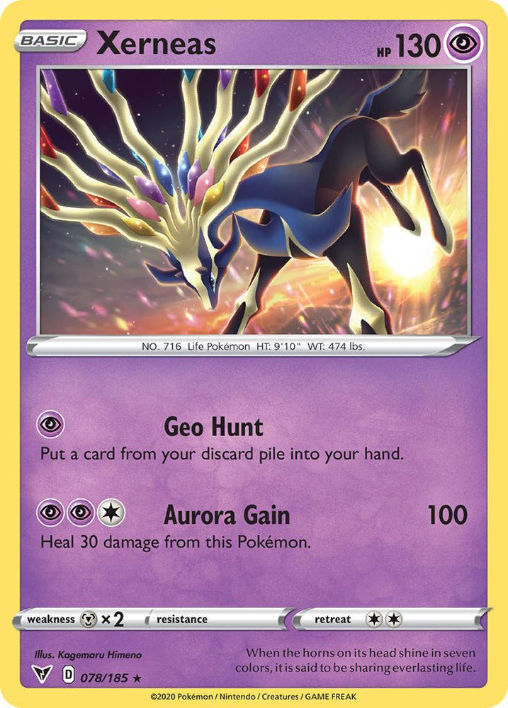Xerneas (078/185) [Sword & Shield: Vivid Voltage] (Online Only)