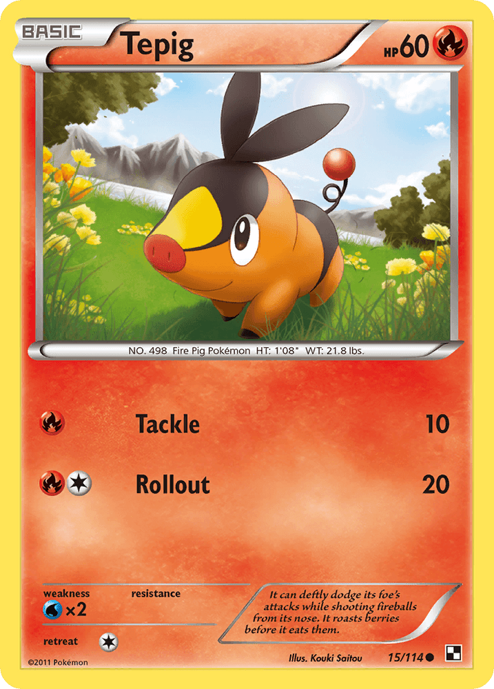 Tepig (15/114) [Black & White: Base Set] (Online Only)