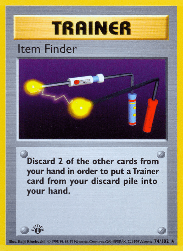Item Finder (74/102) (Shadowless) [Base Set 1st Edition] (Online Only)