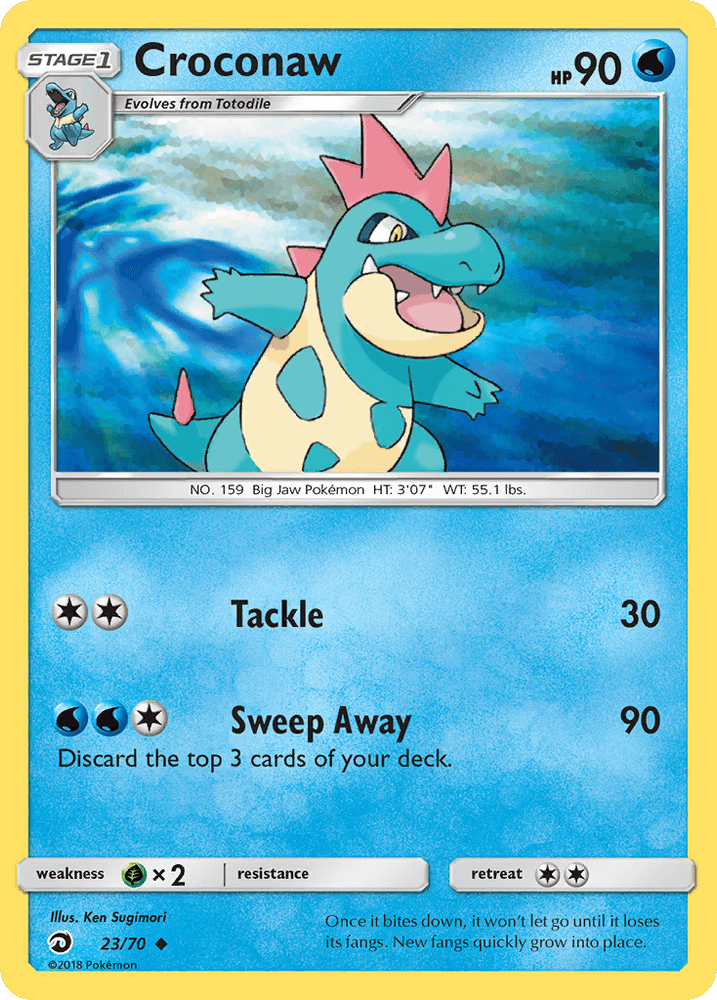 Croconaw (23/70) [Sun & Moon: Dragon Majesty] (Online Only)