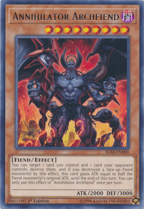 Annihilator Archfiend [IGAS-EN000] Rare (ONLINE ORDER ONLY)