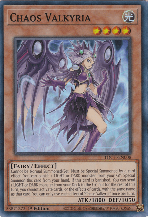 Chaos Valkyria [TOCH-EN008] Super Rare (ONLINE ORDER ONLY)