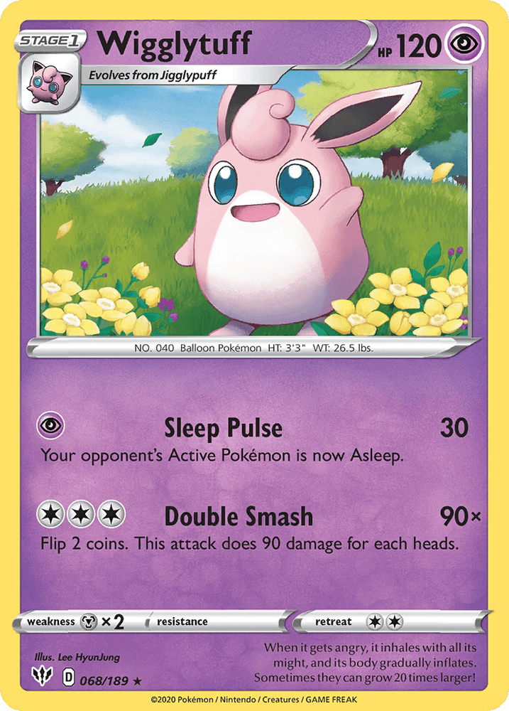 Wigglytuff (068/189) [Sword & Shield: Darkness Ablaze] (Online Only)