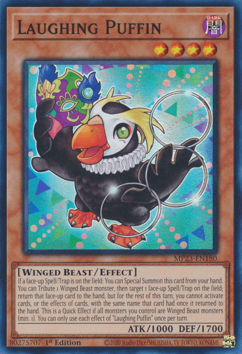 Laughing Puffin [MP23-EN180] Super Rare (ONLINE ORDER ONLY)