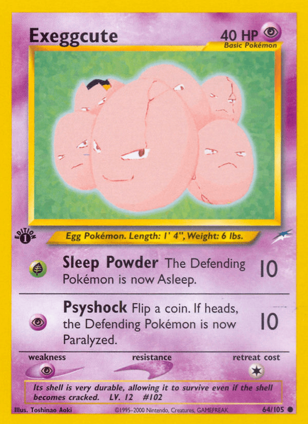 Exeggcute (64/105) [Neo Destiny 1st Edition] (Online Only)