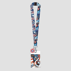 Captain America (Marvel) Avengers Double-Sided Breakaway Lanyard (Online Order Only)