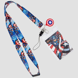 Captain America (Marvel) Avengers Double-Sided Breakaway Lanyard (Online Order Only)
