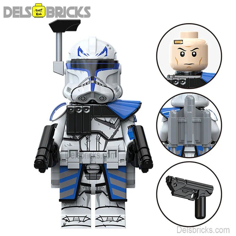 captain Rex 501st Clone trooper Star Wars Lego Minifigures Custom Toys S3 (ONLINE ORDER ONLY)