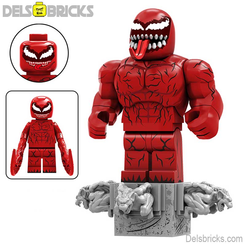 Carnage from Spider-Man Venom Lego Minifigures Custom Toys 4 (ONLINE ORDER ONLY)