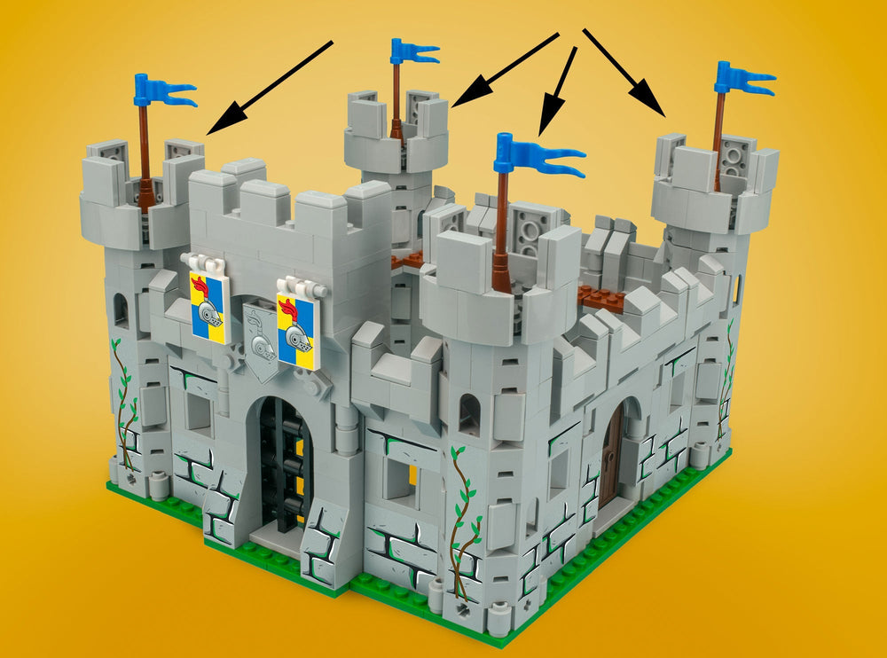 Castle Tower - Custom Castle Modular Building Set (Online Order Only)