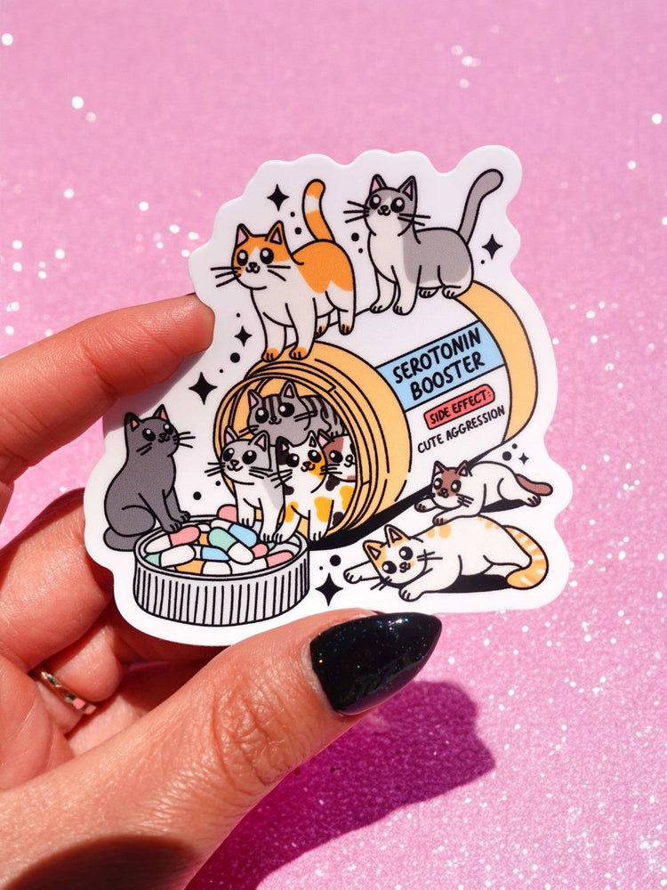 Cats Serotonin Booster Sticker (Online Order Only)