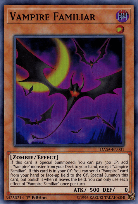 Vampire Familiar [DASA-EN001] Super Rare (ONLINE ORDER ONLY)