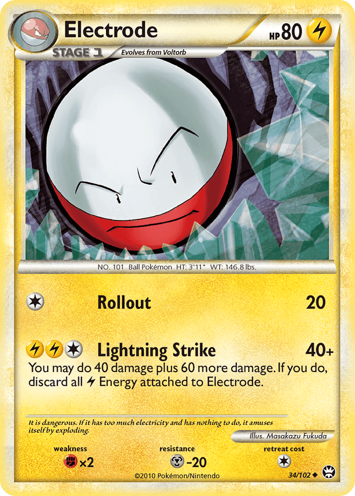 Electrode (34/102) [HeartGold & SoulSilver: Triumphant] (Online Only)