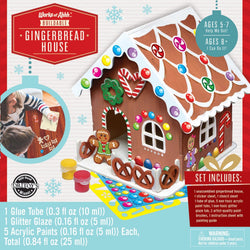 Holiday Craft Kit - Buildable Gingerbread House Wood Paint Kit (ONLINE ORDER ONLY)
