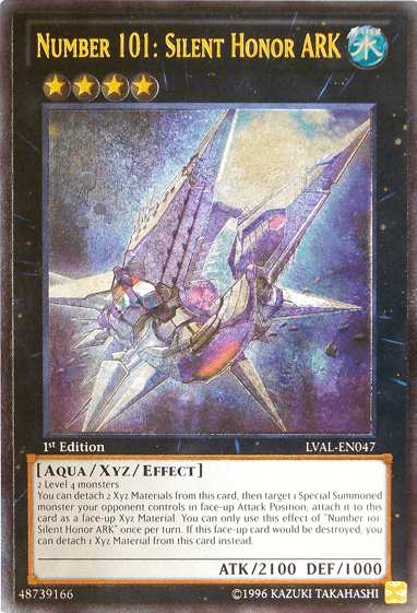 Number 101: Silent Honor ARK [LVAL-EN047] Ultimate Rare (ONLINE ORDER ONLY)