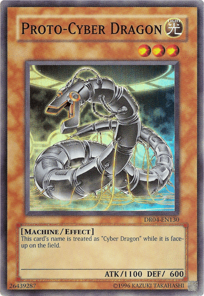 Proto-Cyber Dragon [DR04-EN130] Super Rare (ONLINE ORDER ONLY)