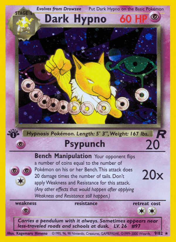 Dark Hypno (9/82) [Team Rocket 1st Edition] (Online Only)