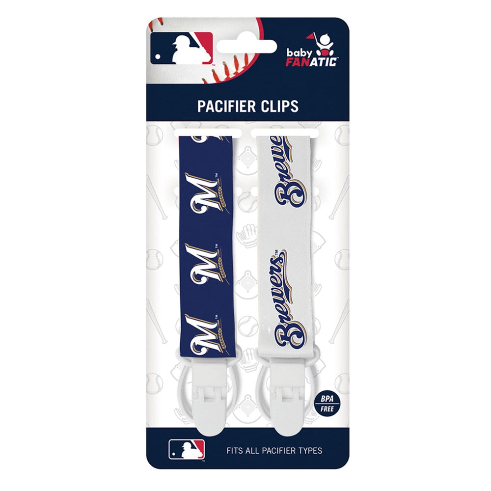 Milwaukee Brewers - Pacifier Clip 2-Pack (ONLINE ORDER ONLY)