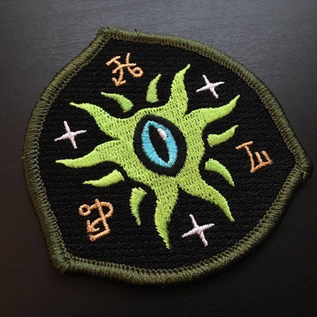 Eye Of Shoggoth Shield Embroidered Patch: Iron-on
