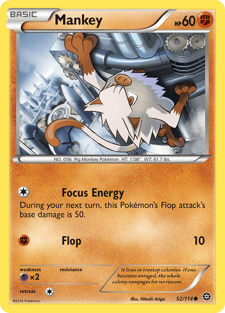 Mankey (52/114) [XY: Steam Siege] (Online Only)