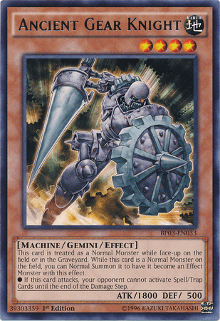 Ancient Gear Knight [BP03-EN033] Rare (ONLINE ORDER ONLY)