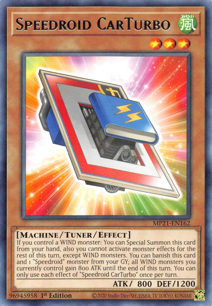 Speedroid CarTurbo [MP21-EN162] Rare (ONLINE ORDER ONLY)