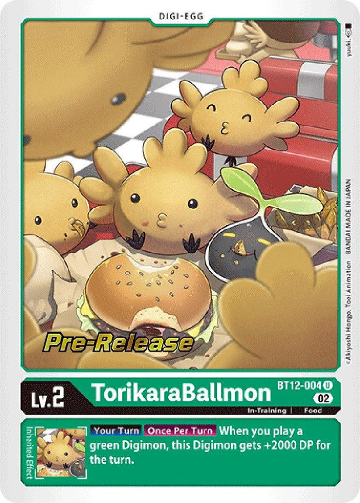 TorikaraBallmon [BT12-004] [Across Time Pre-Release Cards] (ONLINE ORDER ONLY)
