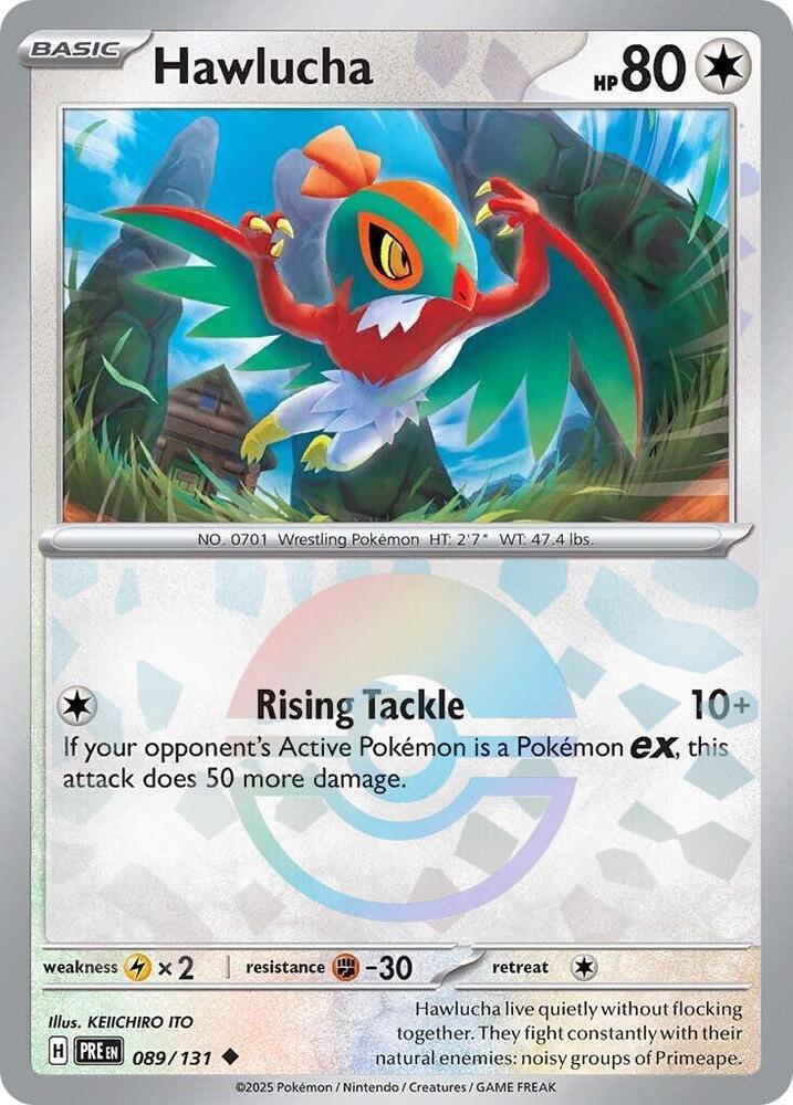 Hawlucha (089/131) (Poke Ball Pattern) [Scarlet & Violet: Prismatic Evolutions] (Online Only)