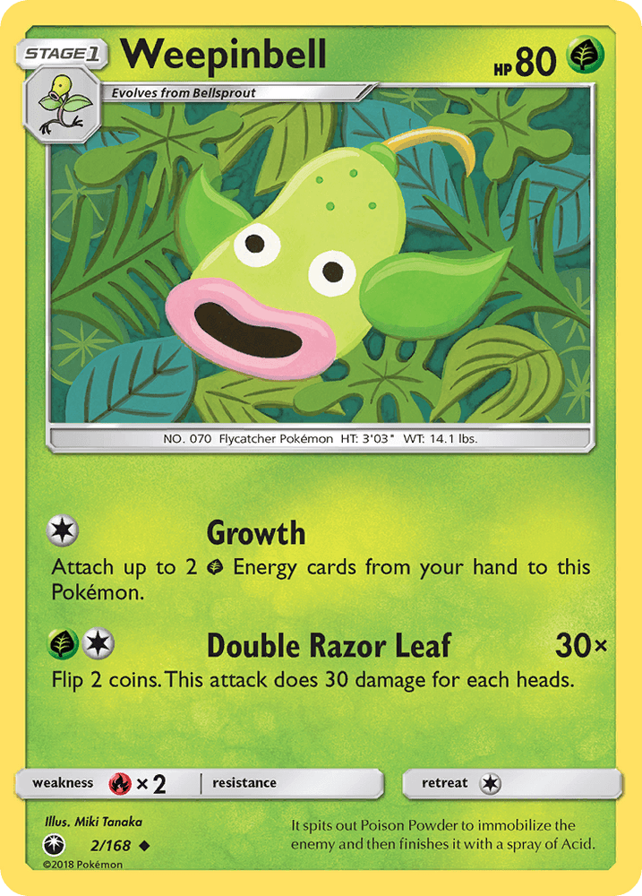 Weepinbell (2/168) [Sun & Moon: Celestial Storm] (Online Only)