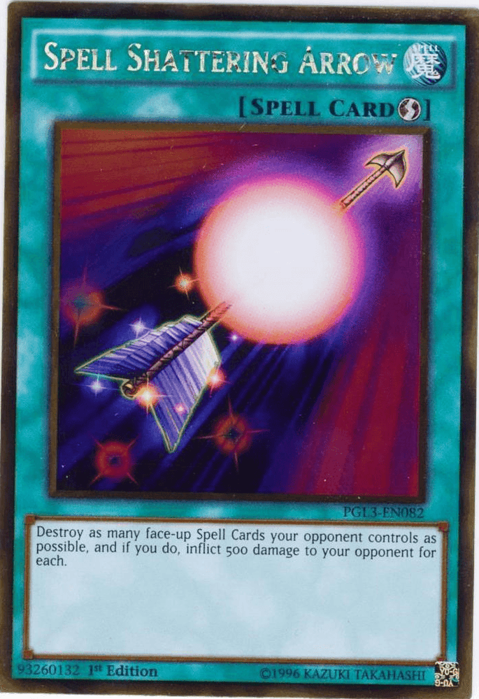 Spell Shattering Arrow [PGL3-EN082] Gold Rare (ONLINE ORDER ONLY)