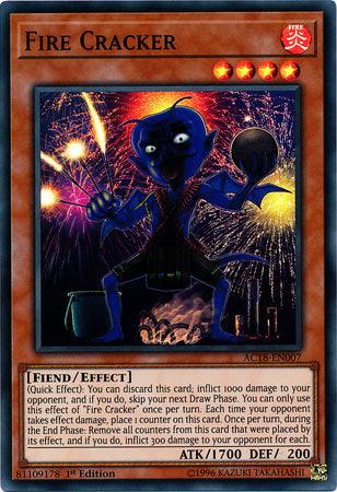Fire Cracker [AC18-EN007] Super Rare (ONLINE ORDER ONLY)