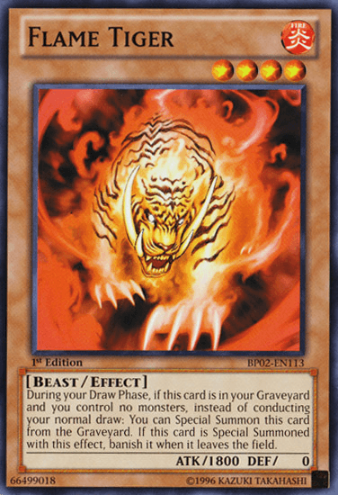 Flame Tiger [BP02-EN113] Mosaic Rare (ONLINE ORDER ONLY)