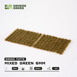 Gamers Grass Tufts: Mixed Green 6mm- Small (ONLINE ORDER ONLY)