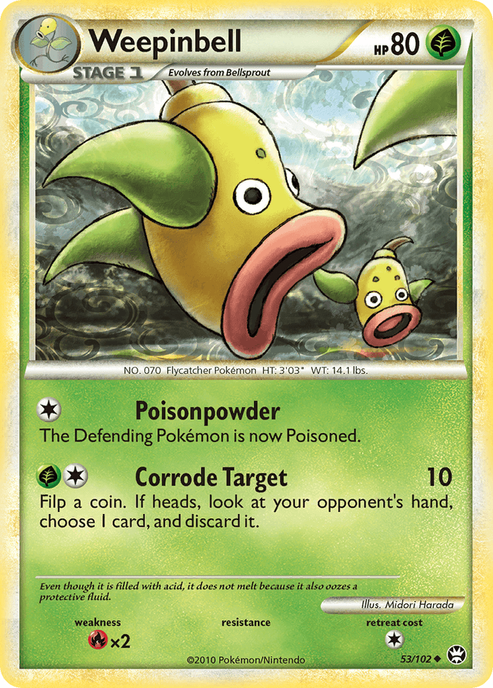 Weepinbell (53/102) [HeartGold & SoulSilver: Triumphant] (Online Only)