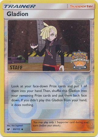 Gladion (95/111) (Regional Championship Promo Staff) [Sun & Moon: Crimson Invasion] (Online Only)