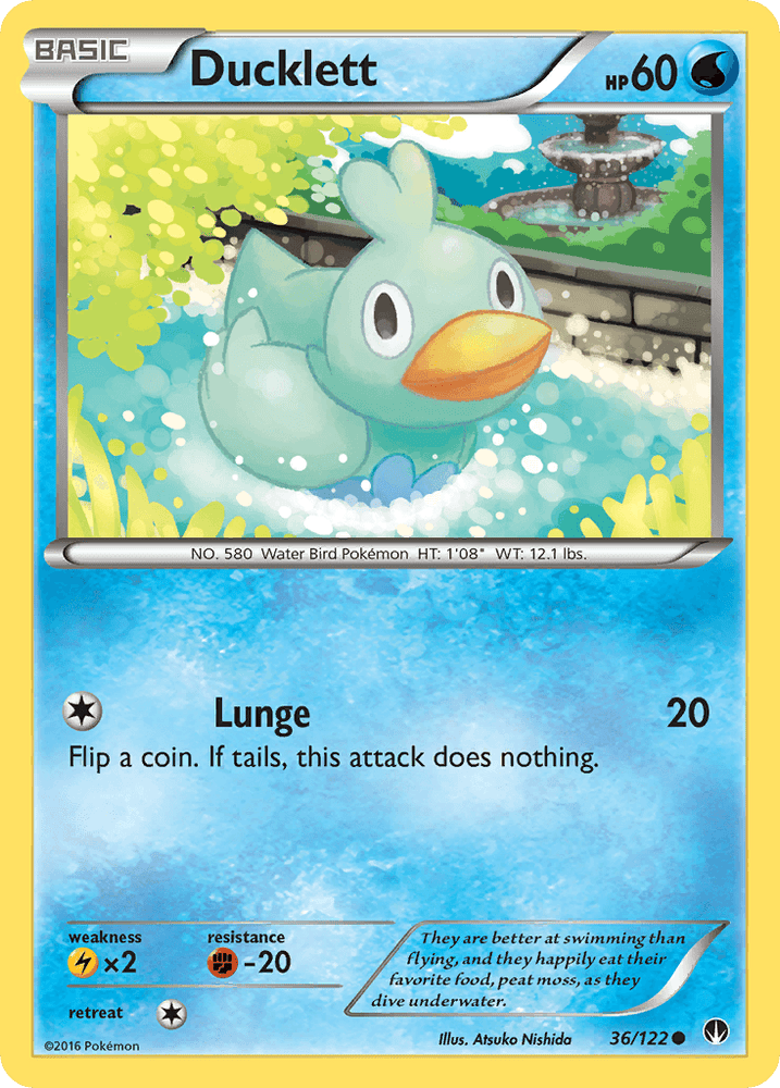 Ducklett (36/122) [XY: BREAKpoint] (Online Only)