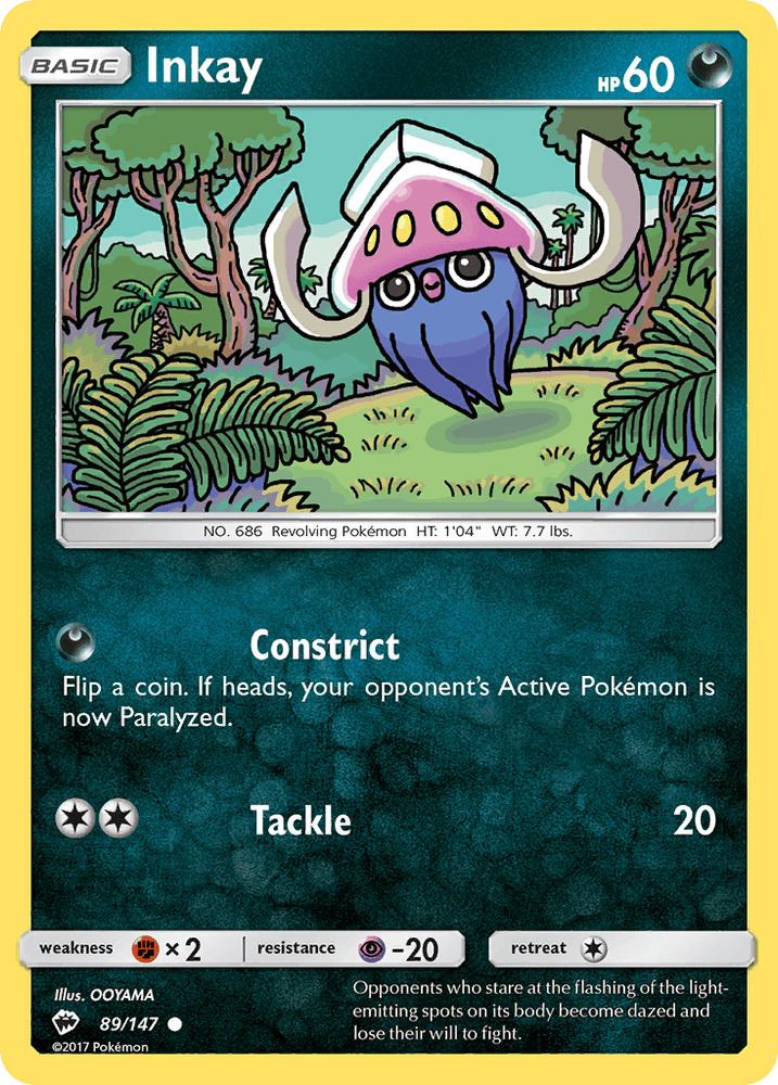 Inkay (89/147) [Sun & Moon: Burning Shadows] (Online Only)