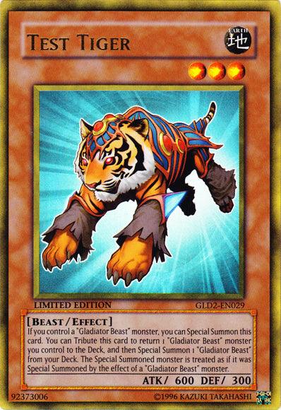 Test Tiger [GLD2-EN029] Ultra Rare (ONLINE ORDER ONLY)